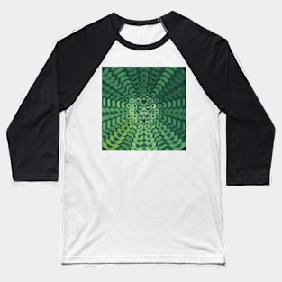 Electroluminated Skull Radiate - Emerald Baseball T-Shirt